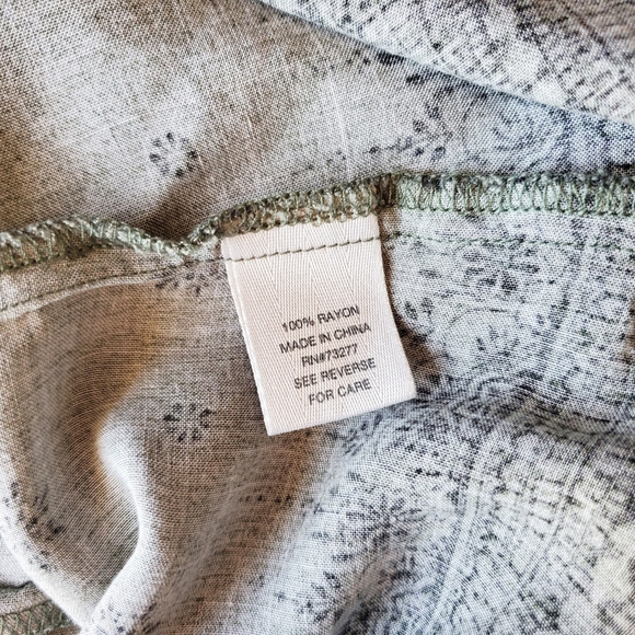 Mudd Juniors Olive Boho Print Romper - Picture 2 of 5